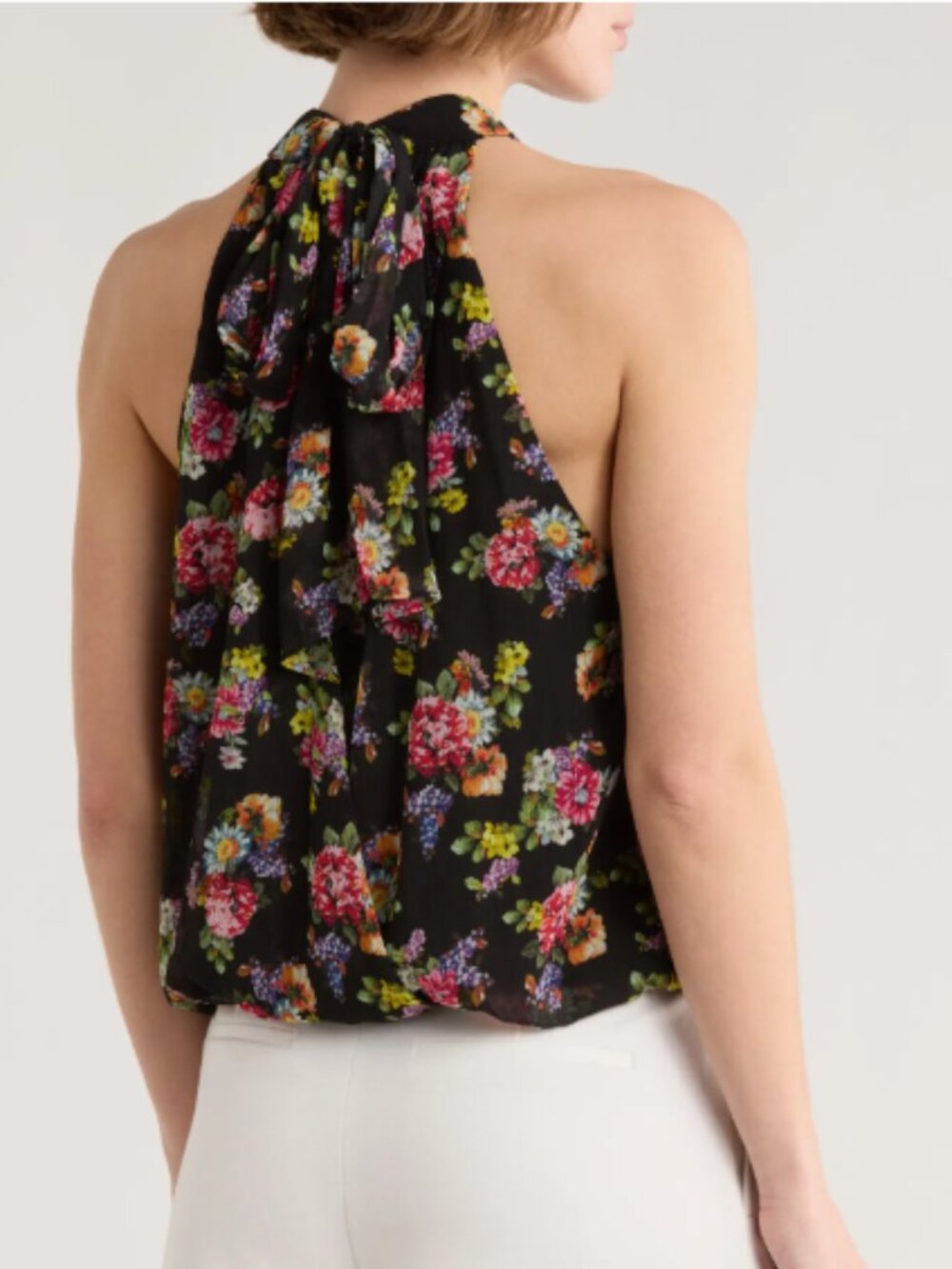 Alice + Olivia Floral Halter Neck Camisole Blouse